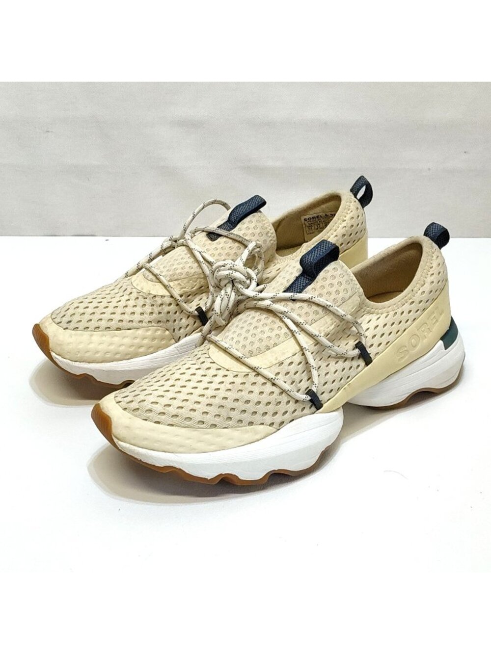 Sorel Kinetic Impact Lace Running Sneakers Womens 9.5 Chunky Blue Gum NL4073-766